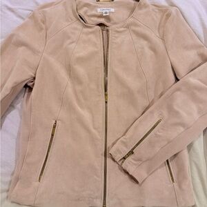 Calvin Klein Faux Suede Moto Jacket